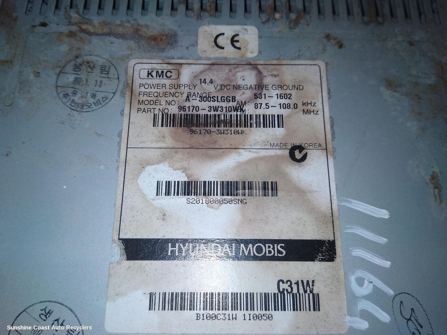 2012 Kia Sportage Radio Cd Dvd Sat Tv