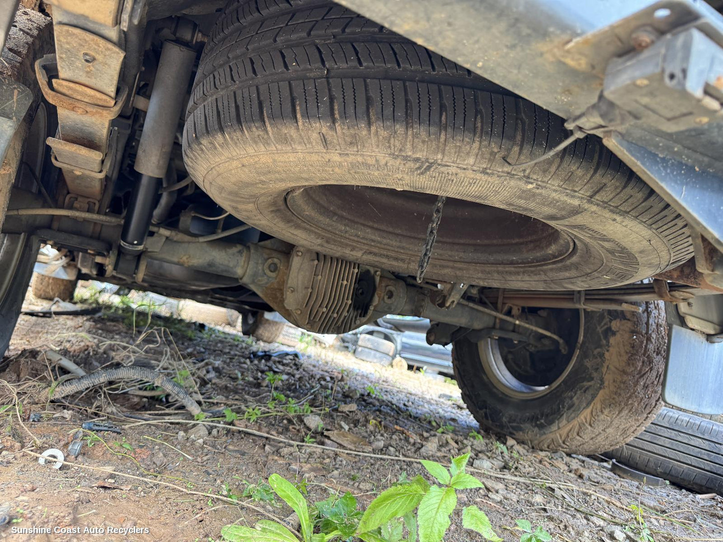 2010 Nissan Navara Spare Wheel Winch