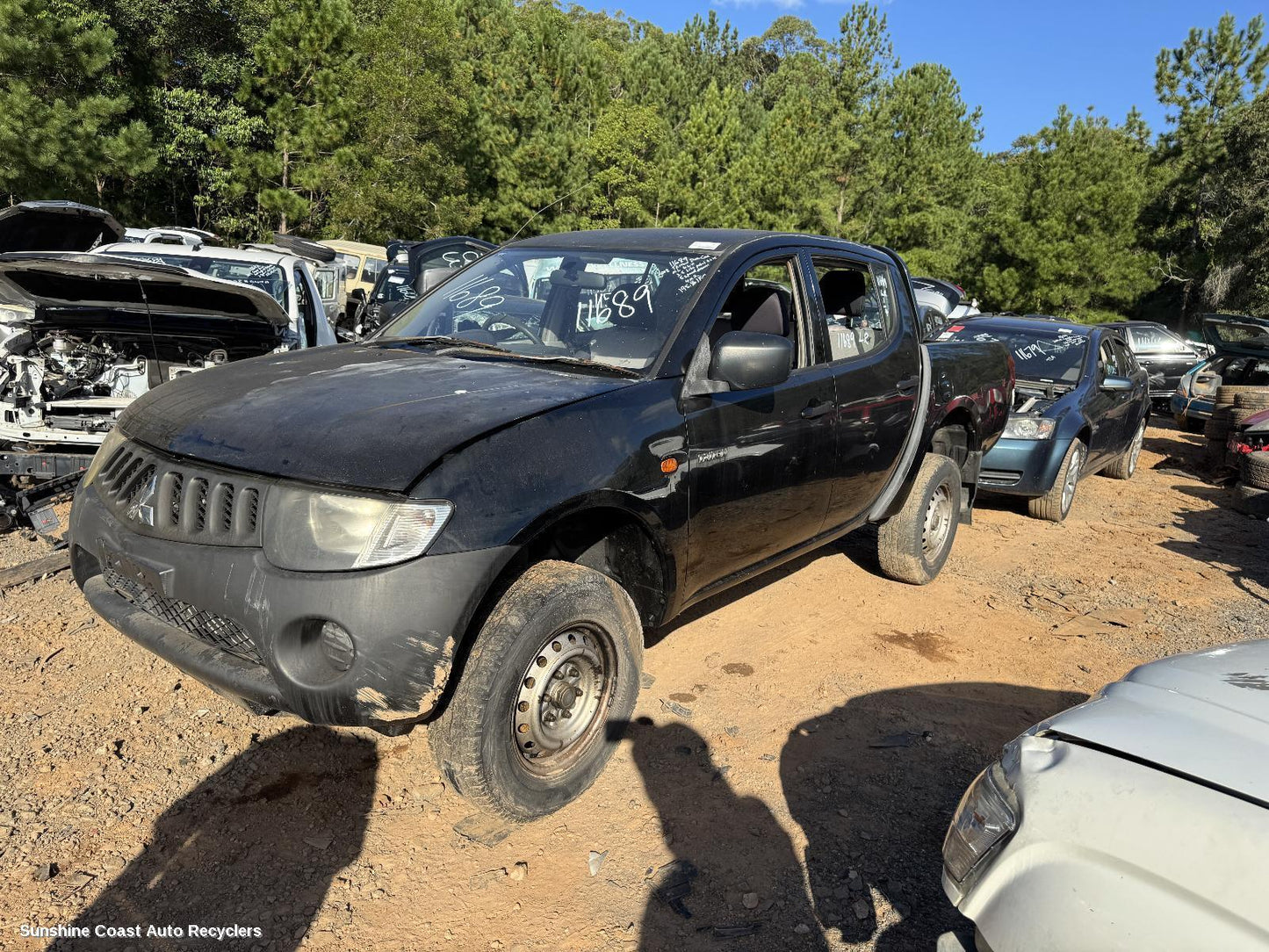 2008 Mitsubishi Triton Right Front Window Reg Motor