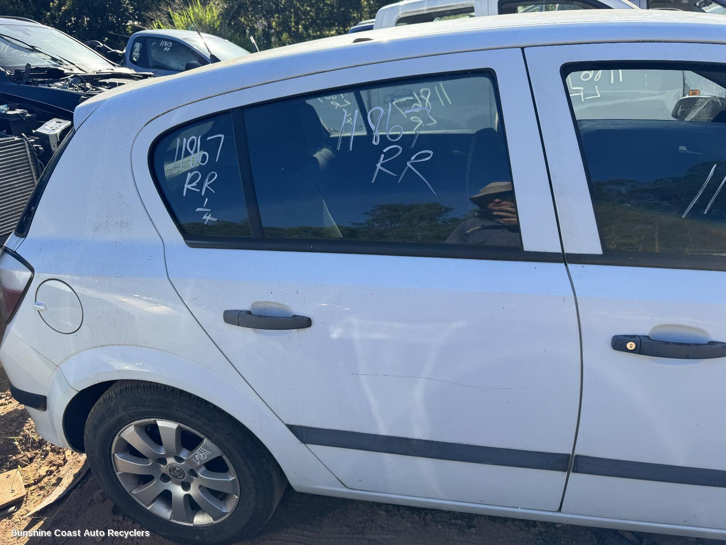 2005 Holden Astra Right Rear Door Window