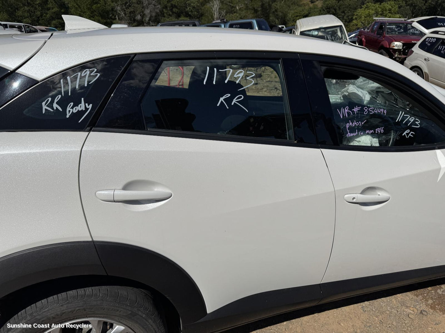 2023 Mazda Cx3 Right Rear Door Window