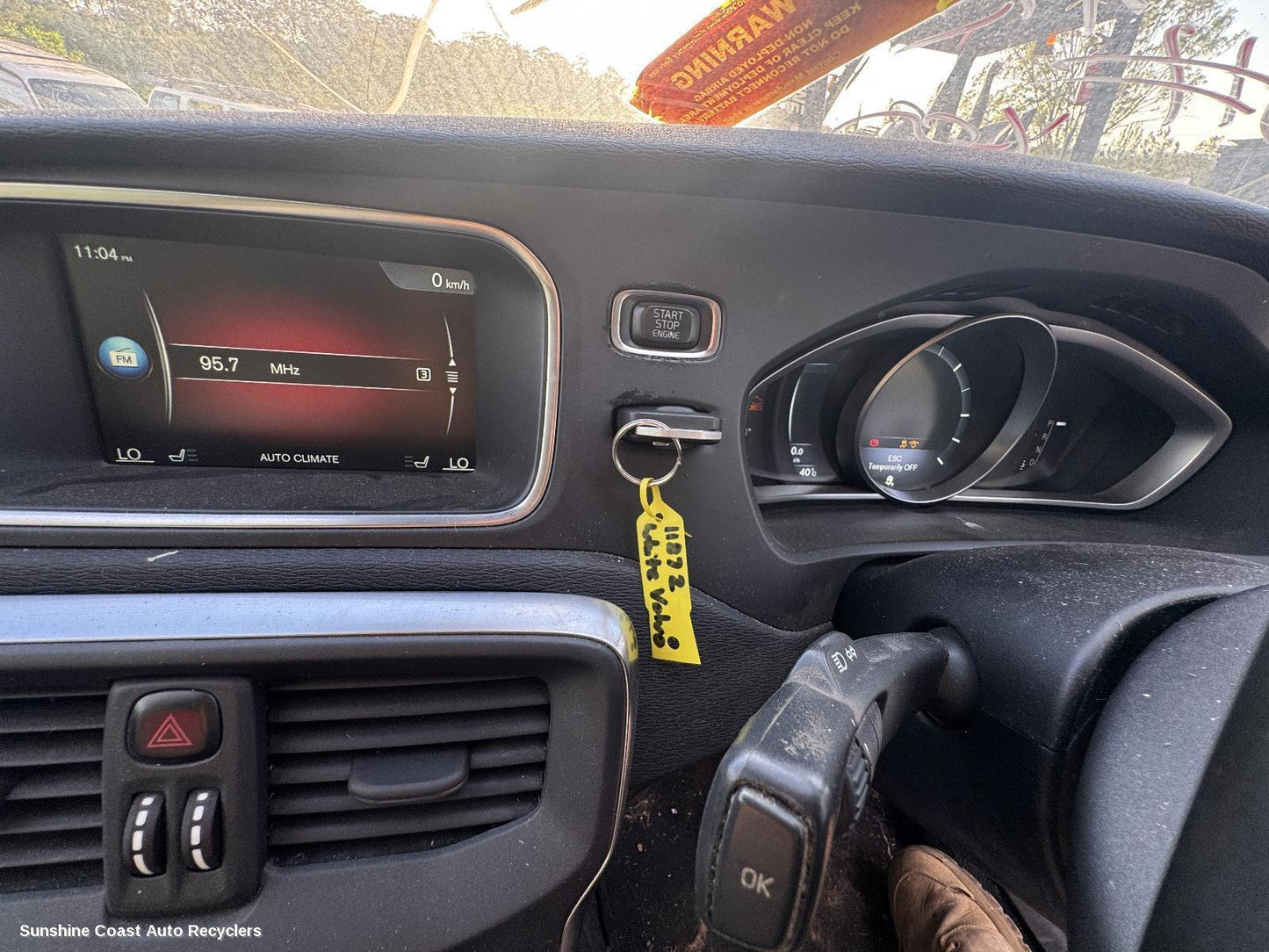 2015 Volvo S40 Ignition W Key