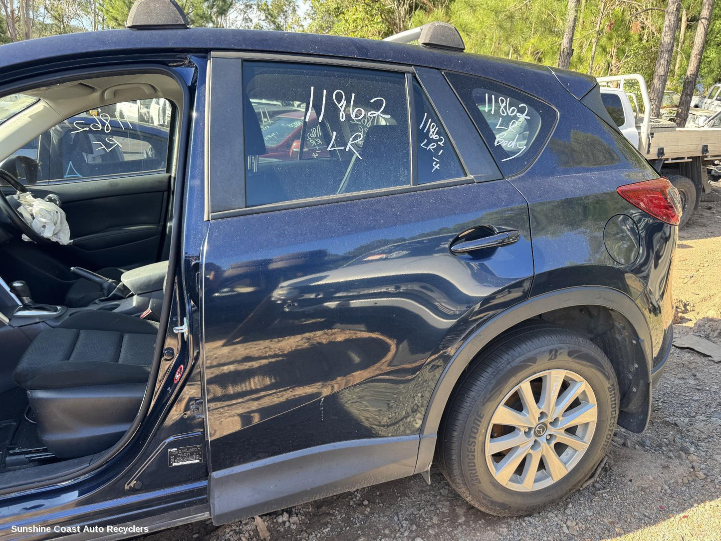 2013 Mazda Cx5 Left Rear 1 4 Door Glass