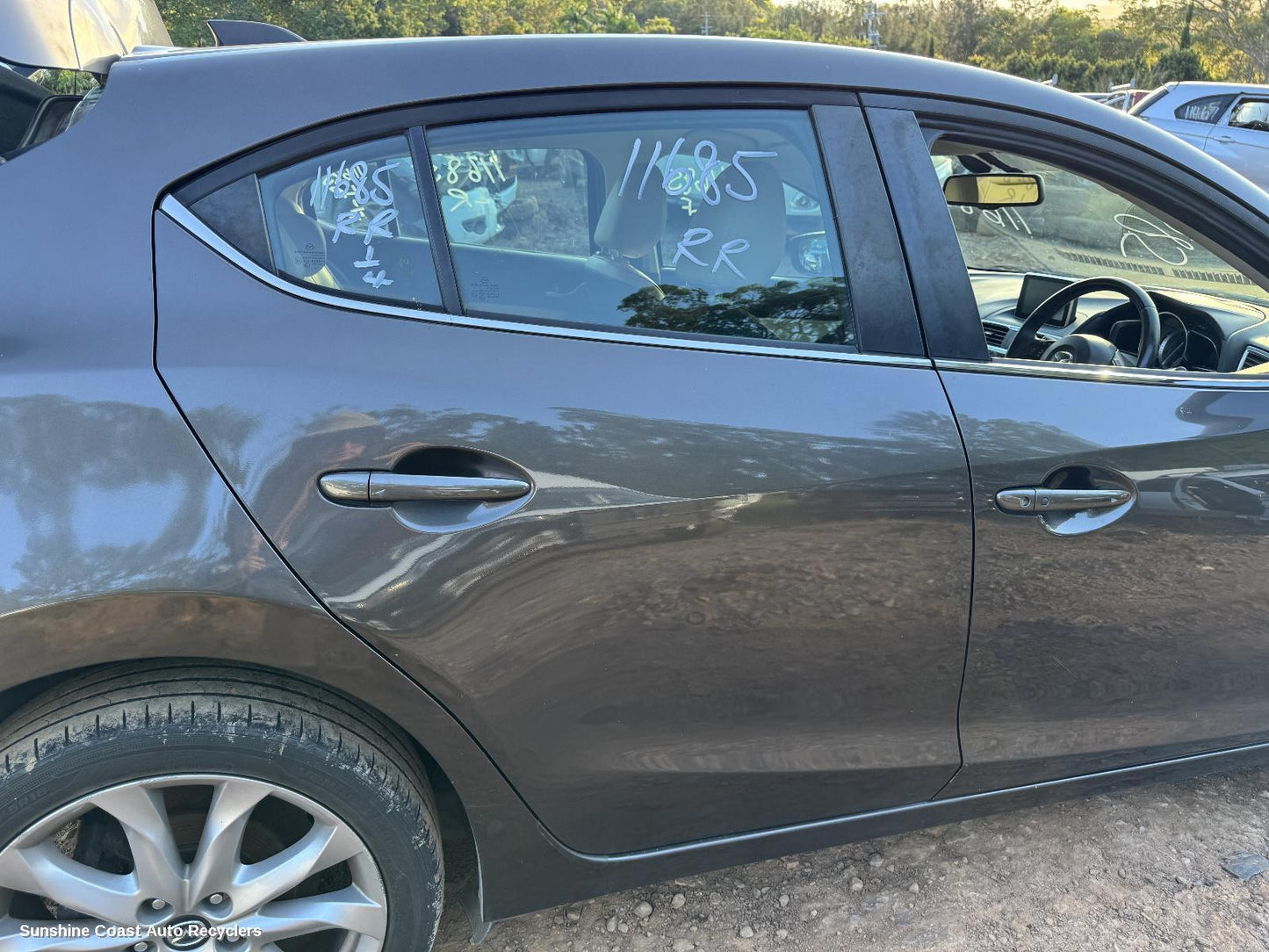 2013 Mazda 3 Right Rear 1 4 Door Glass