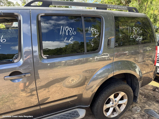 2012 Nissan Pathfinder Left Rear 1 4 Door Glass