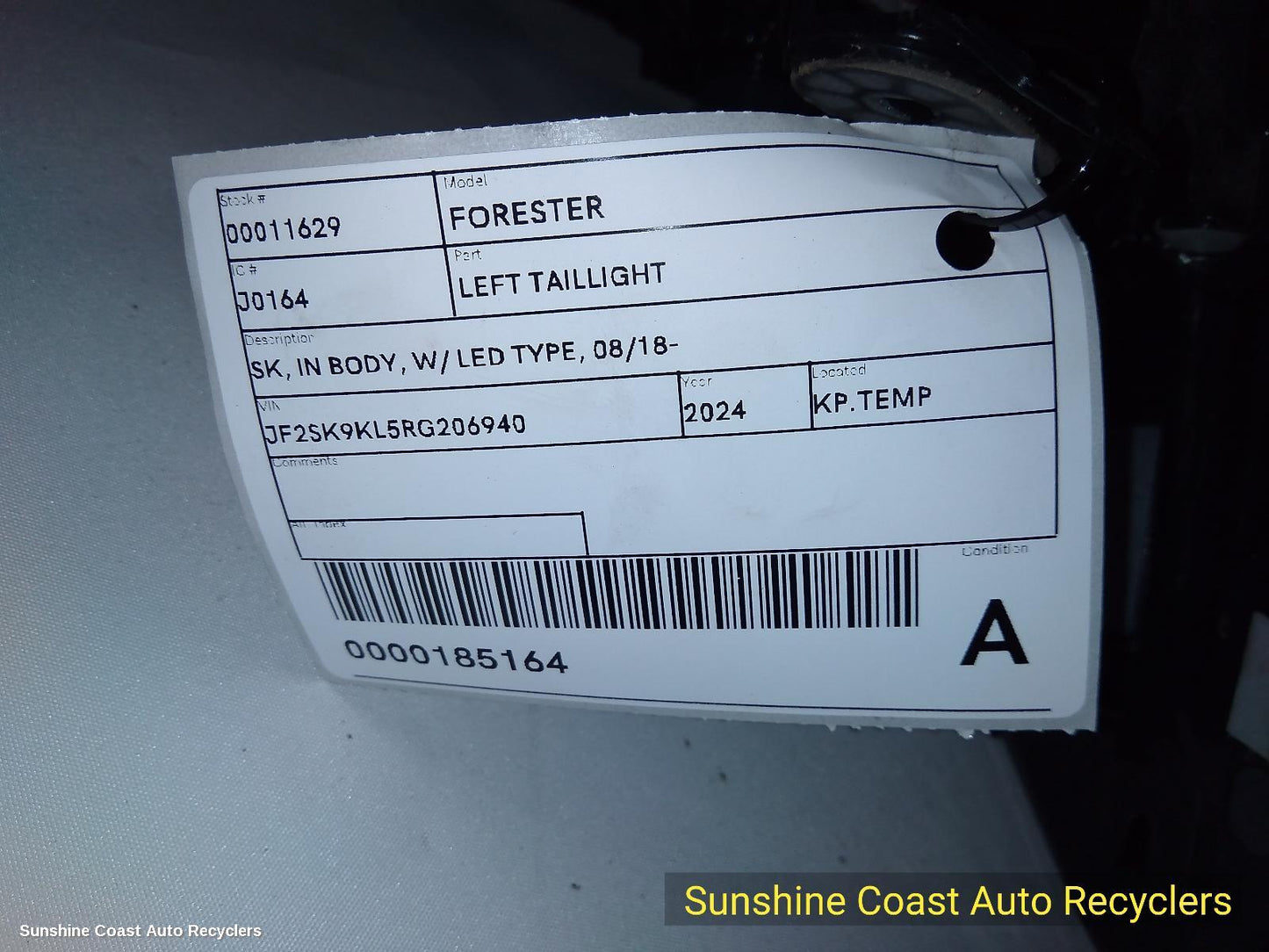 2024 Subaru Forester Left Taillight