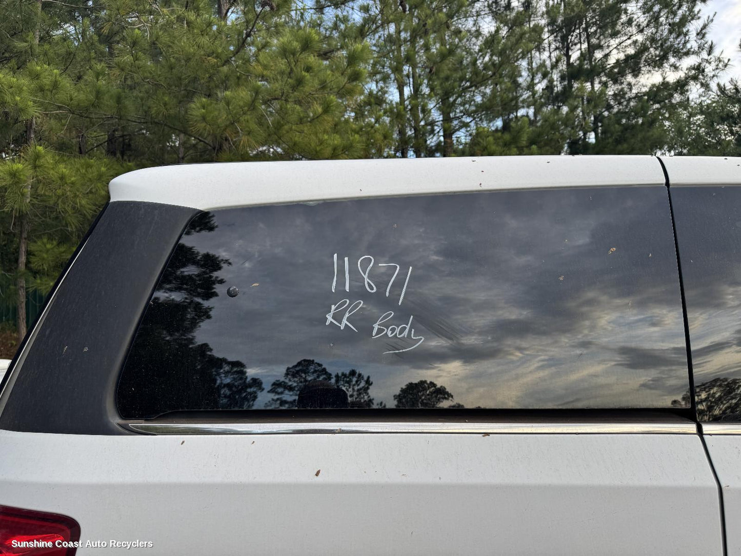 2016 Ldv G10 Right Rear Side Glass