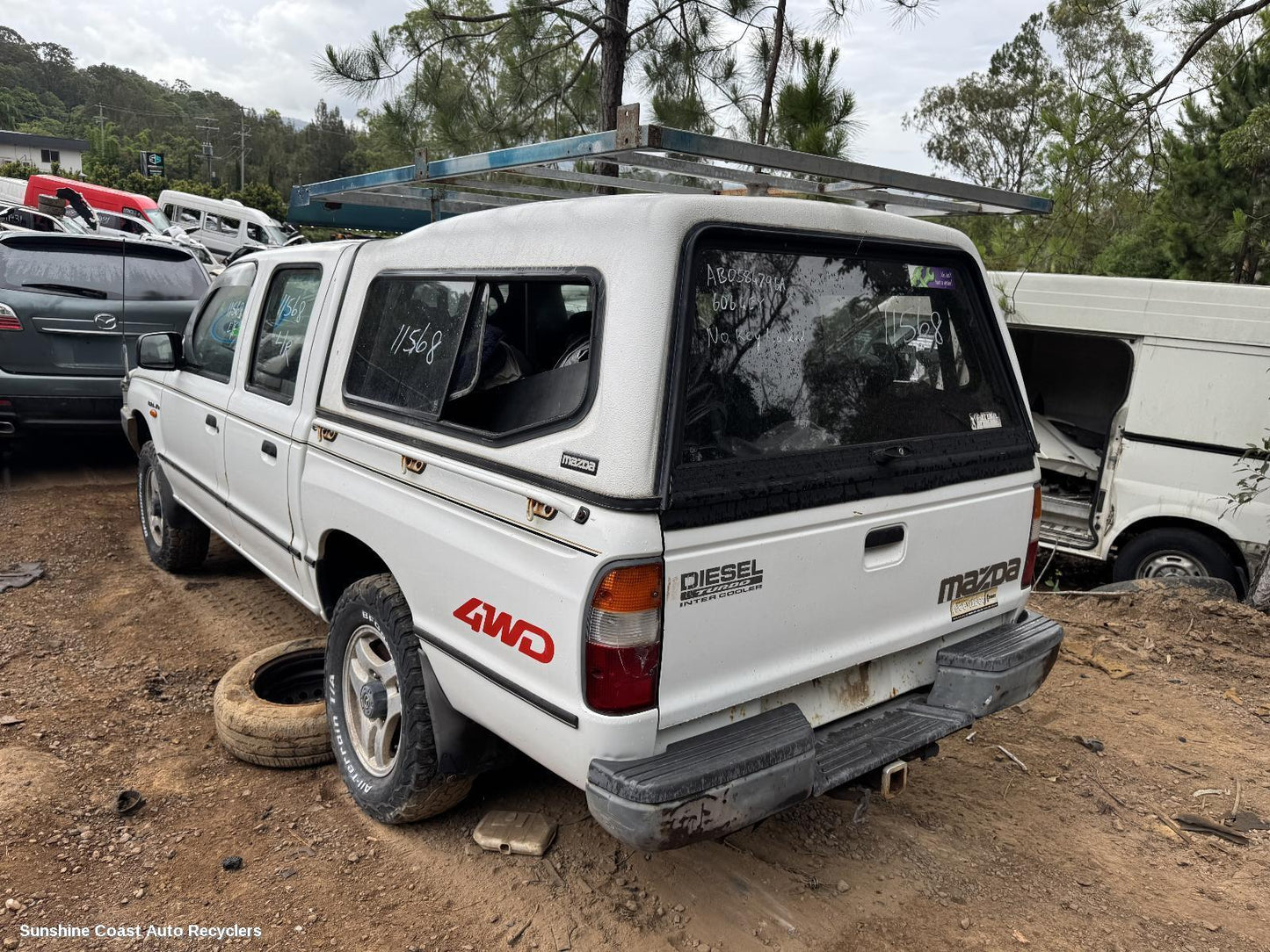 2001 Mazda Bravo Hoodlining