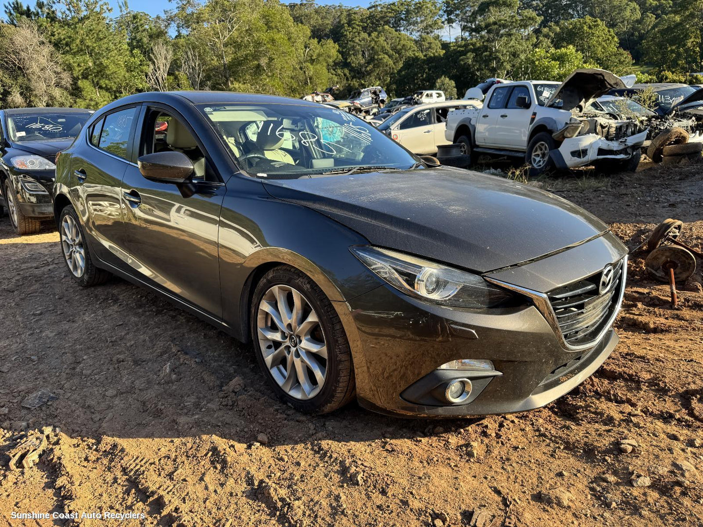 2013 Mazda 3 Right Rear 1 4 Door Glass
