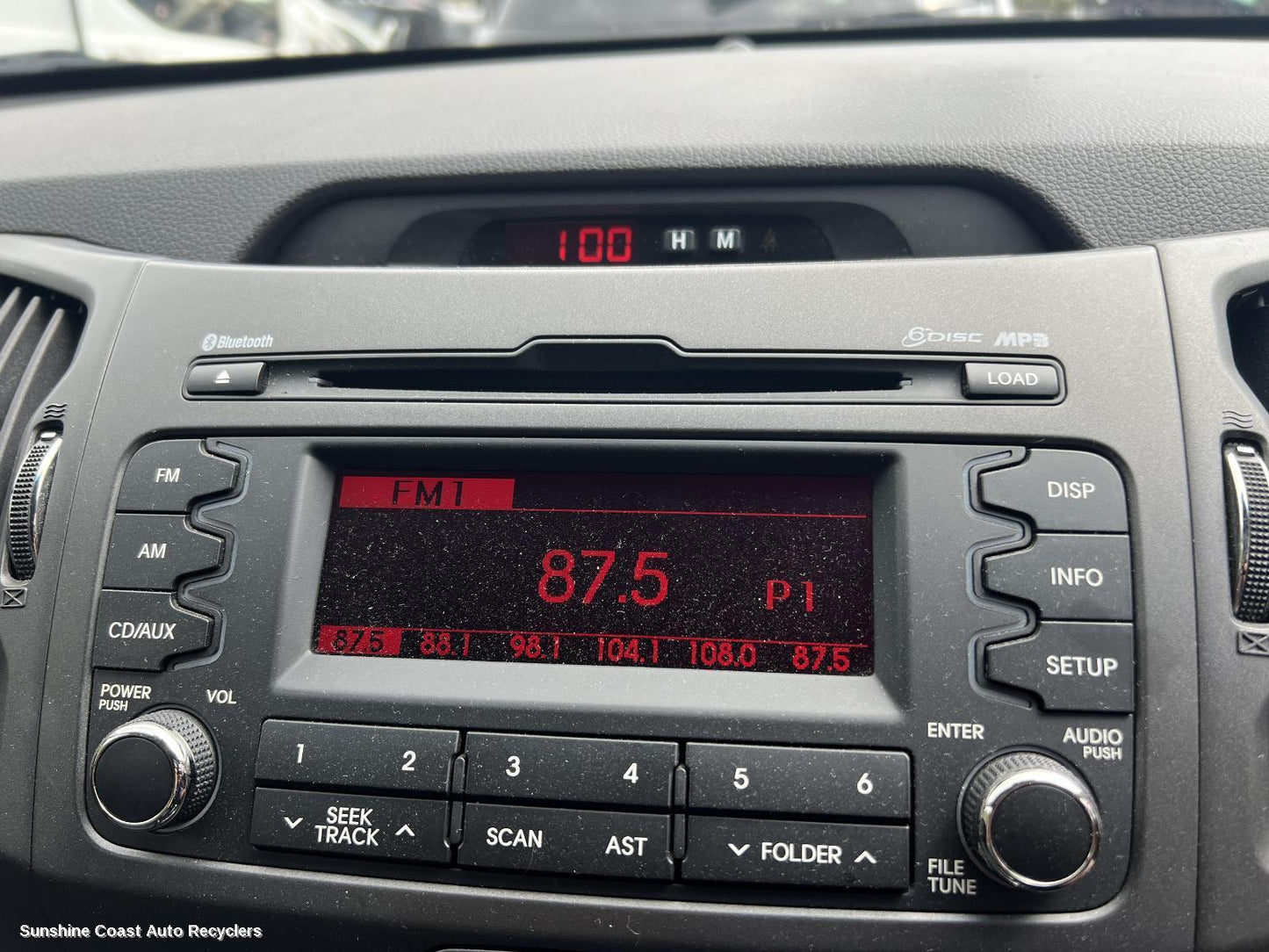 2012 Kia Sportage Radio Cd Dvd Sat Tv