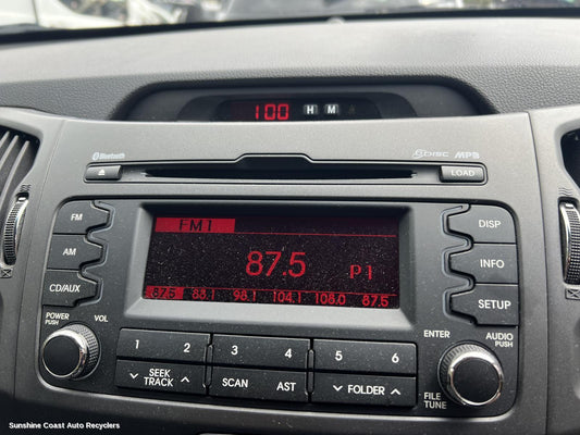 2012 Kia Sportage Radio Cd Dvd Sat Tv
