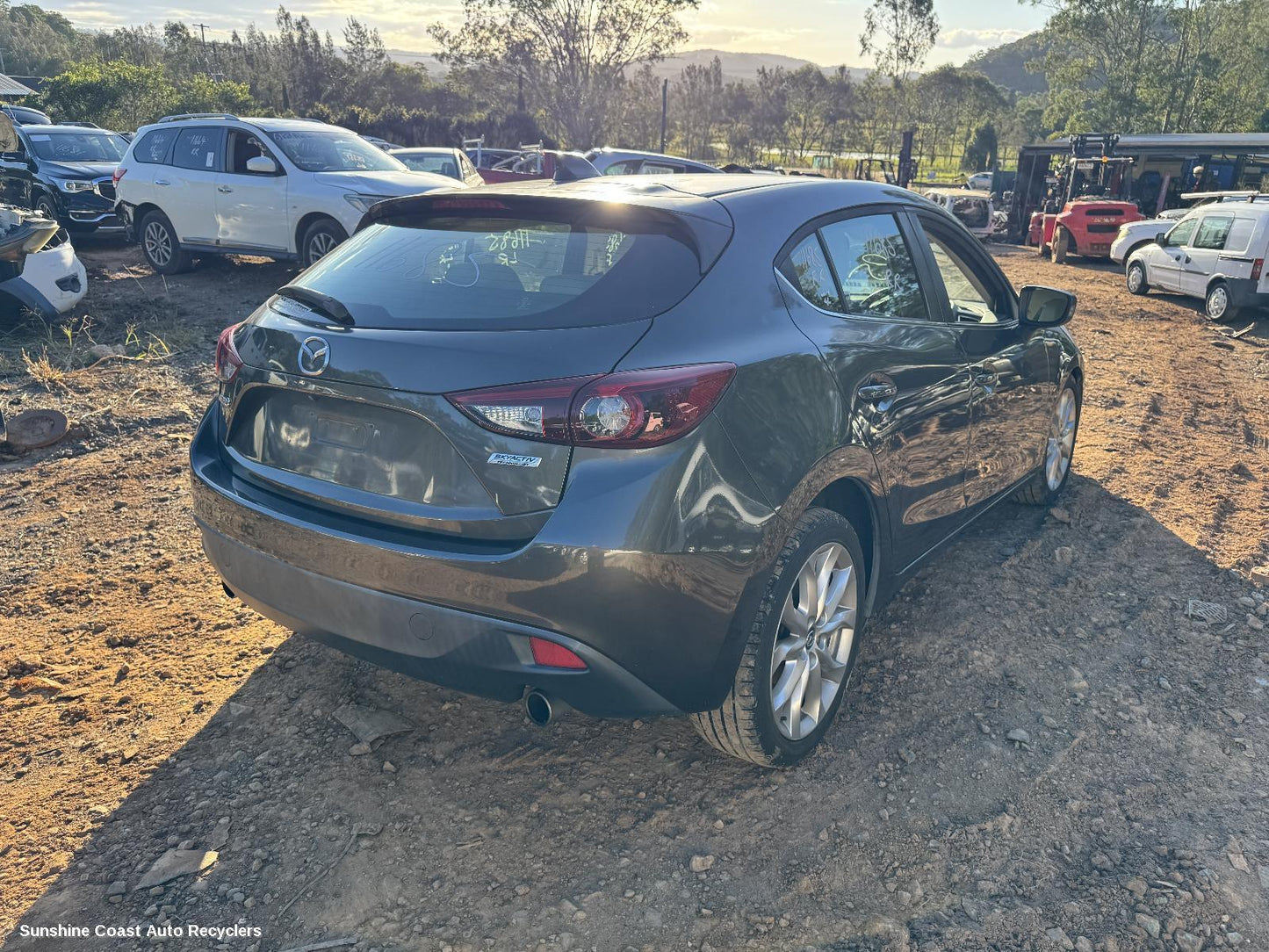 2013 Mazda 3 Right Rear 1 4 Door Glass