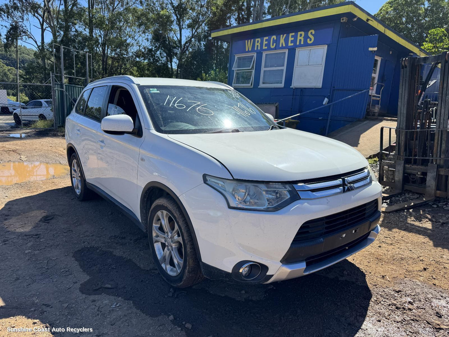2014 Mitsubishi Outlander Right Rear Door Window