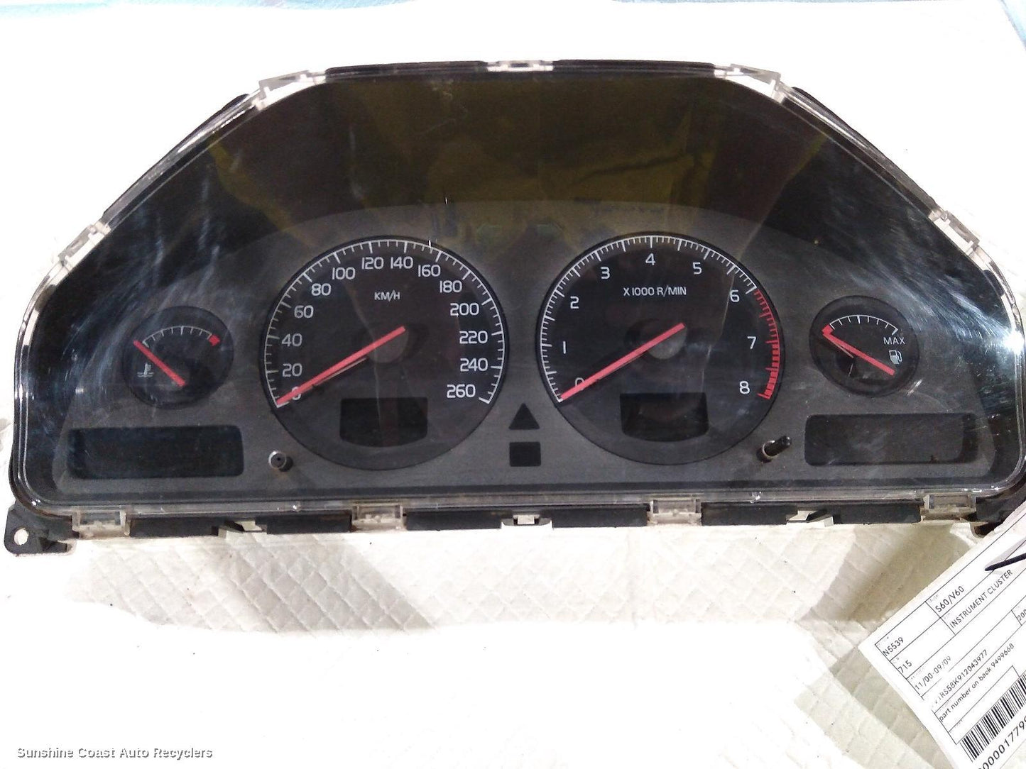 2001 Volvo S60/v60 Instrument Cluster