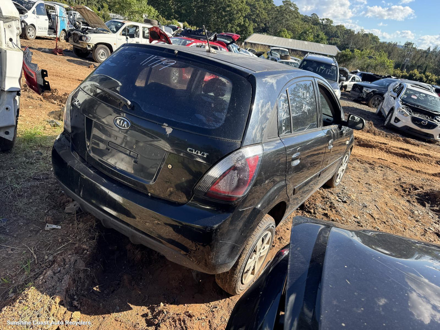 2010 Kia Rio Right Rear 1 4 Door Glass