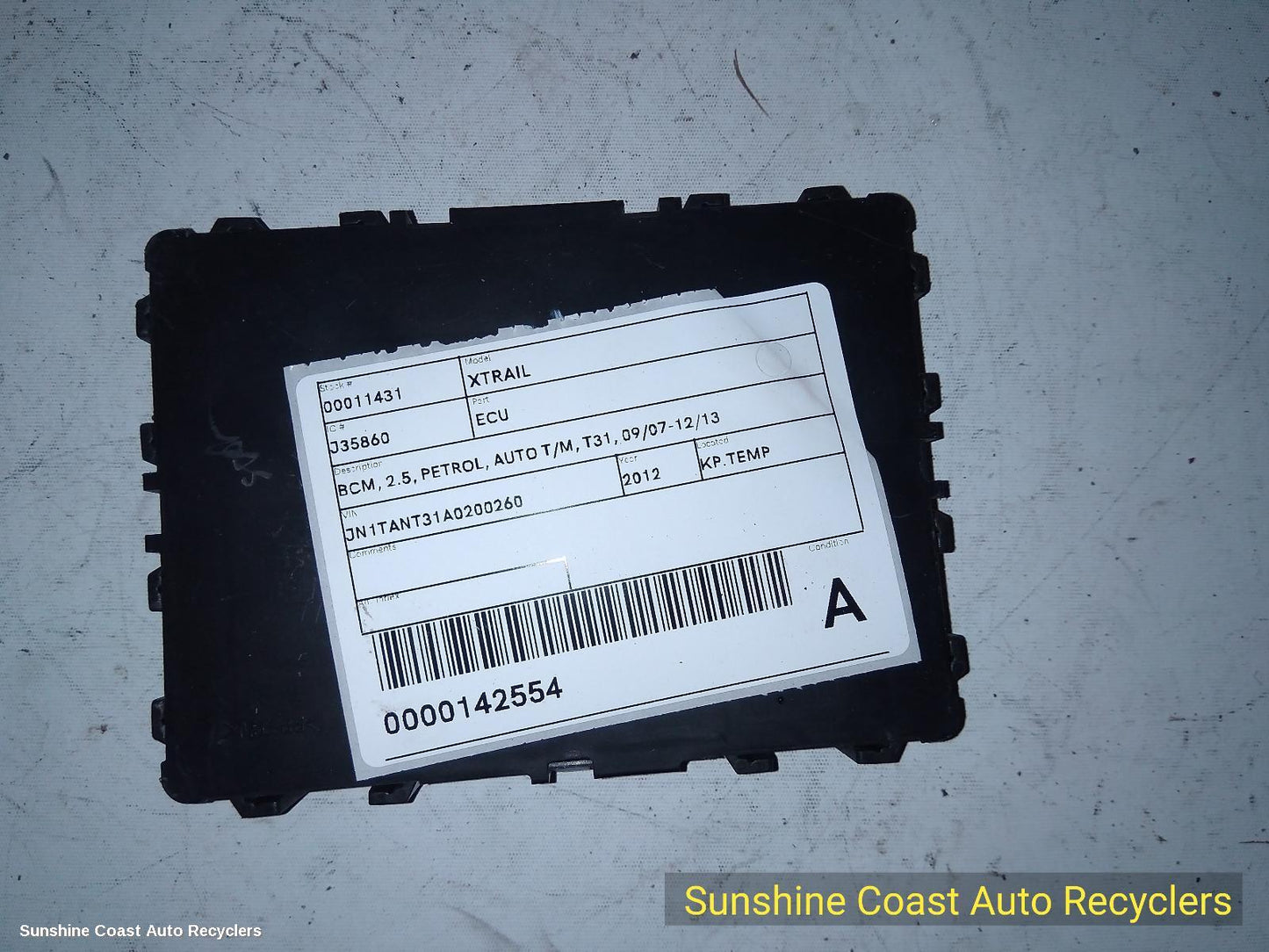 2012 Nissan Xtrail Ecu
