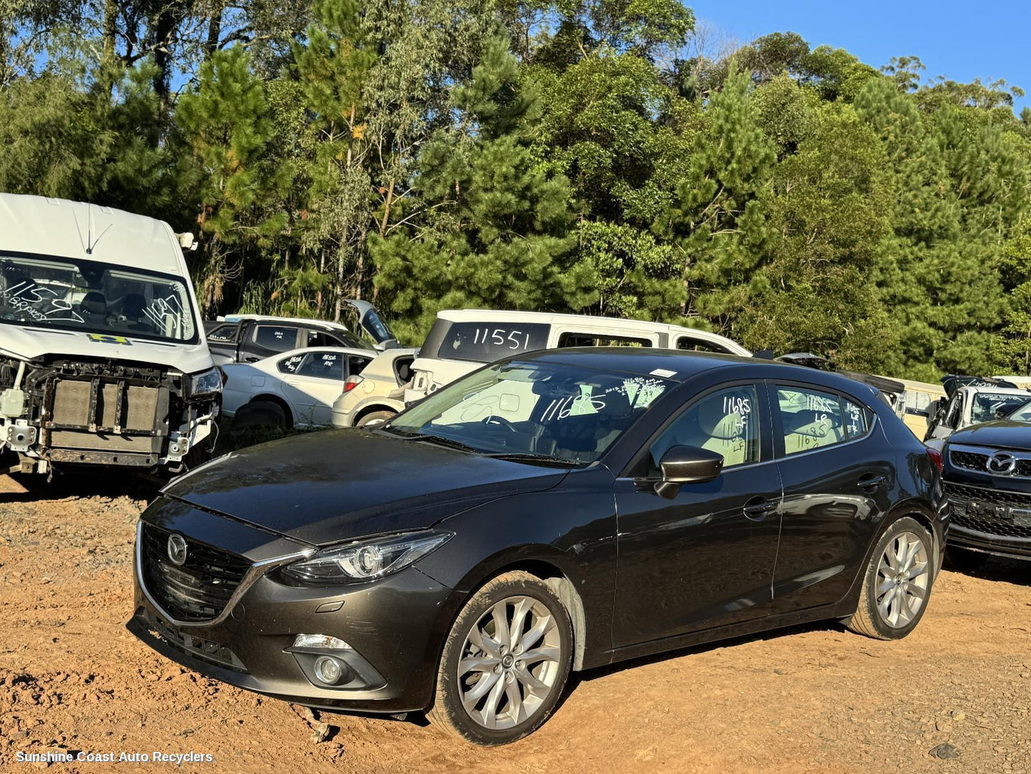 2013 Mazda 3 Right Rear 1 4 Door Glass