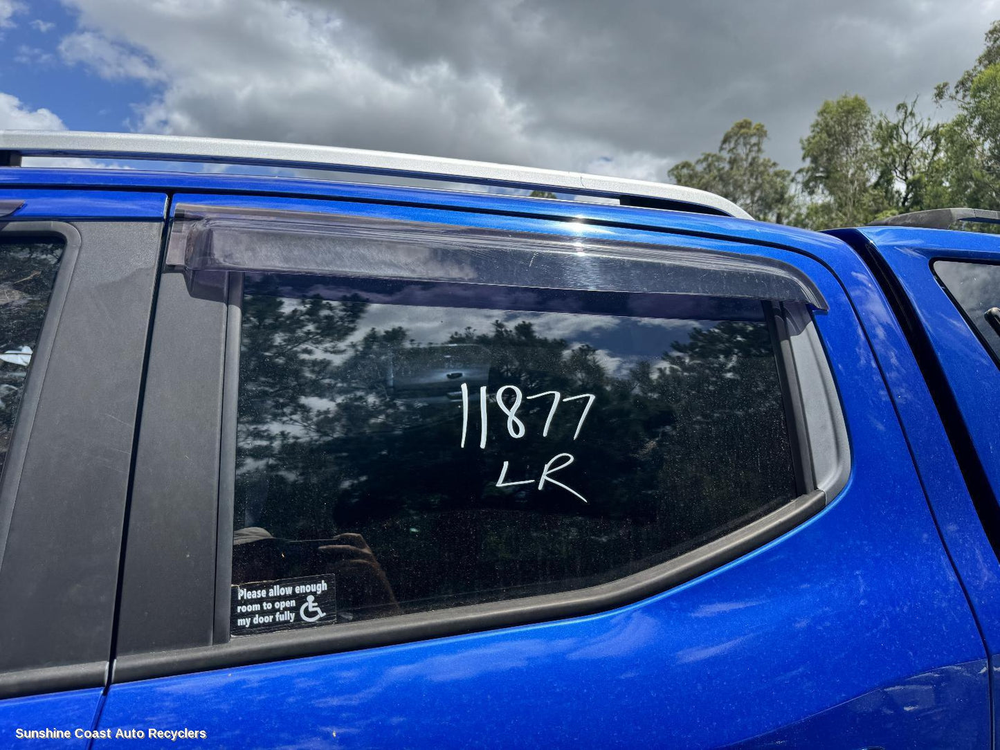 2018 Ldv T60 Left Rear Door Window