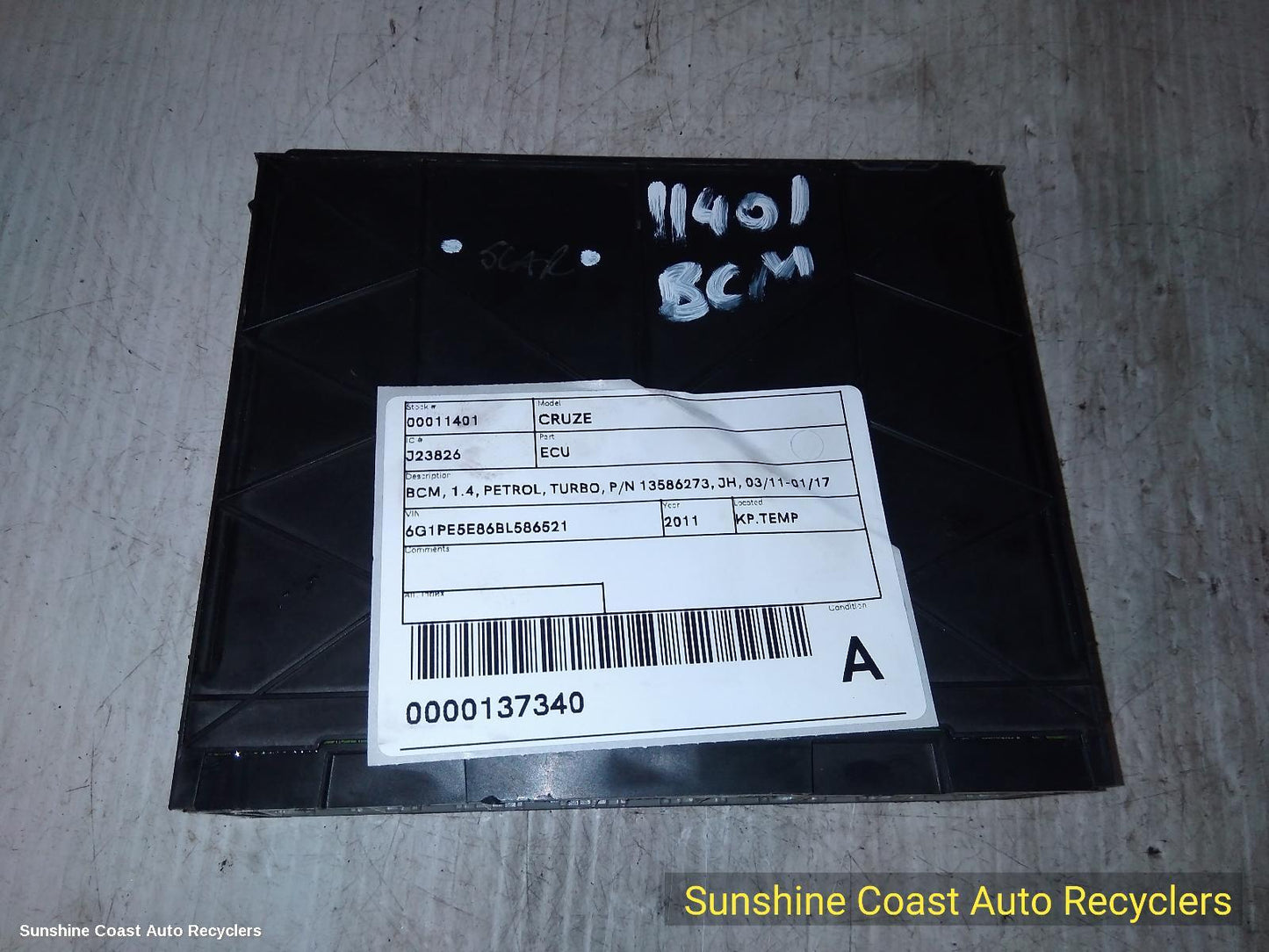 2011 Holden Cruze Ecu