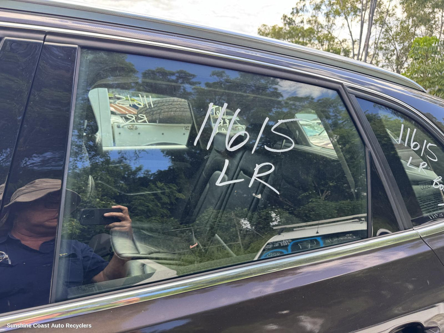 2011 Audi Q5 Left Rear Door Window