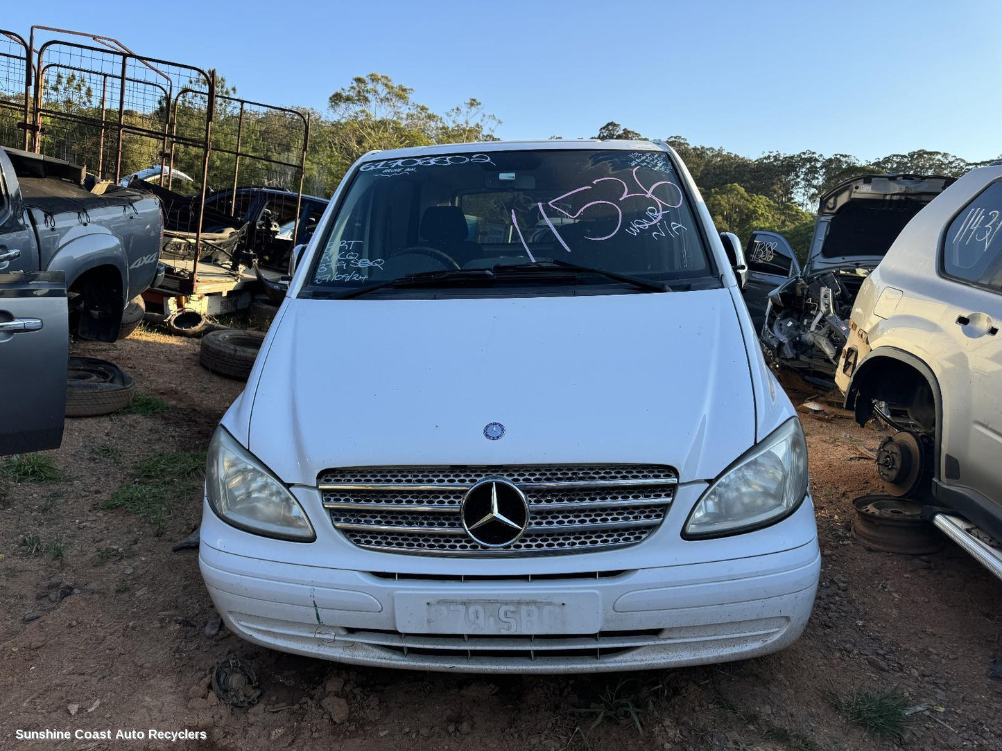 2008 Mercedes Vito Left Front Window Reg Motor