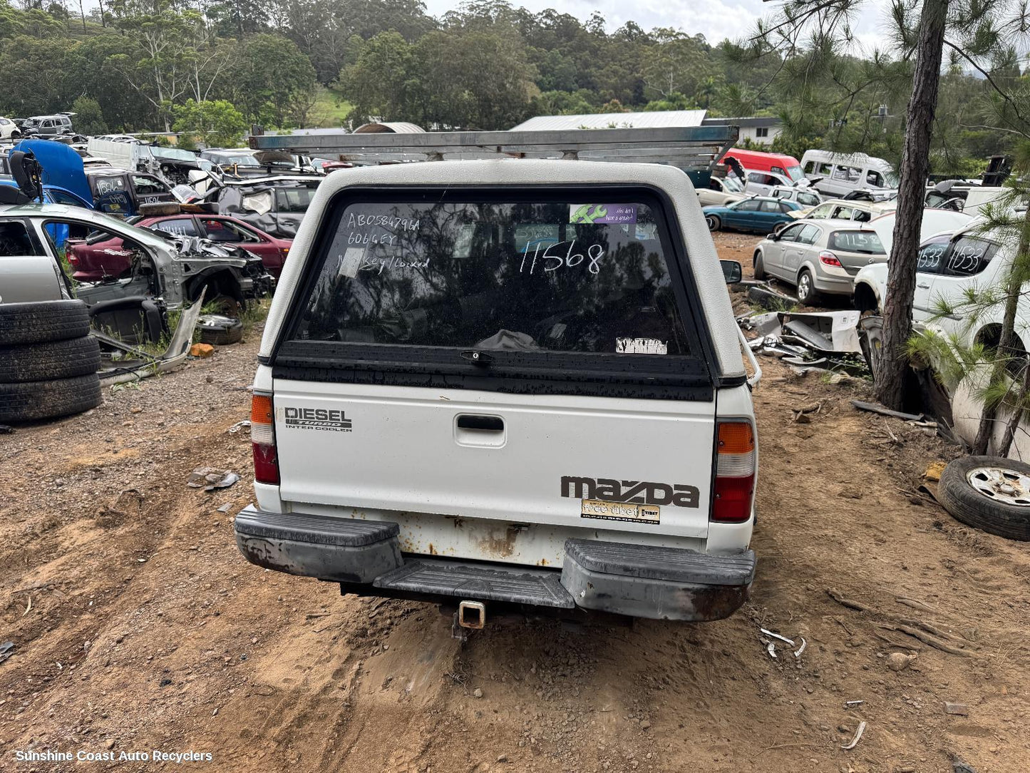 2001 Mazda Bravo Hoodlining