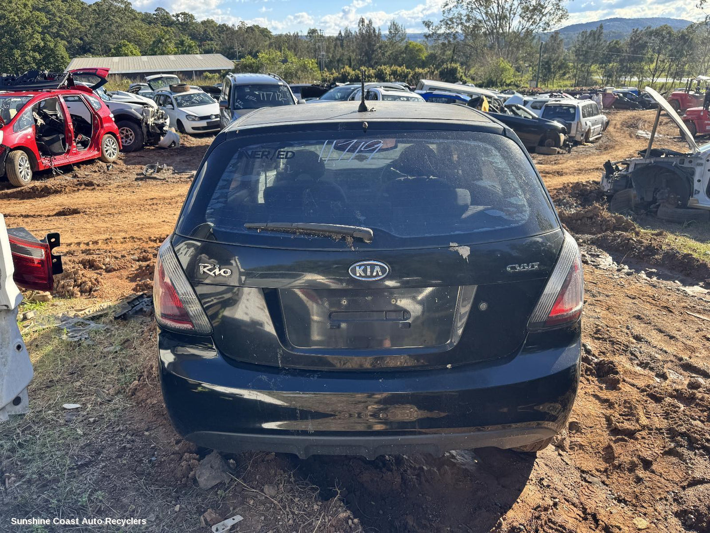 2010 Kia Rio Right Rear 1 4 Door Glass