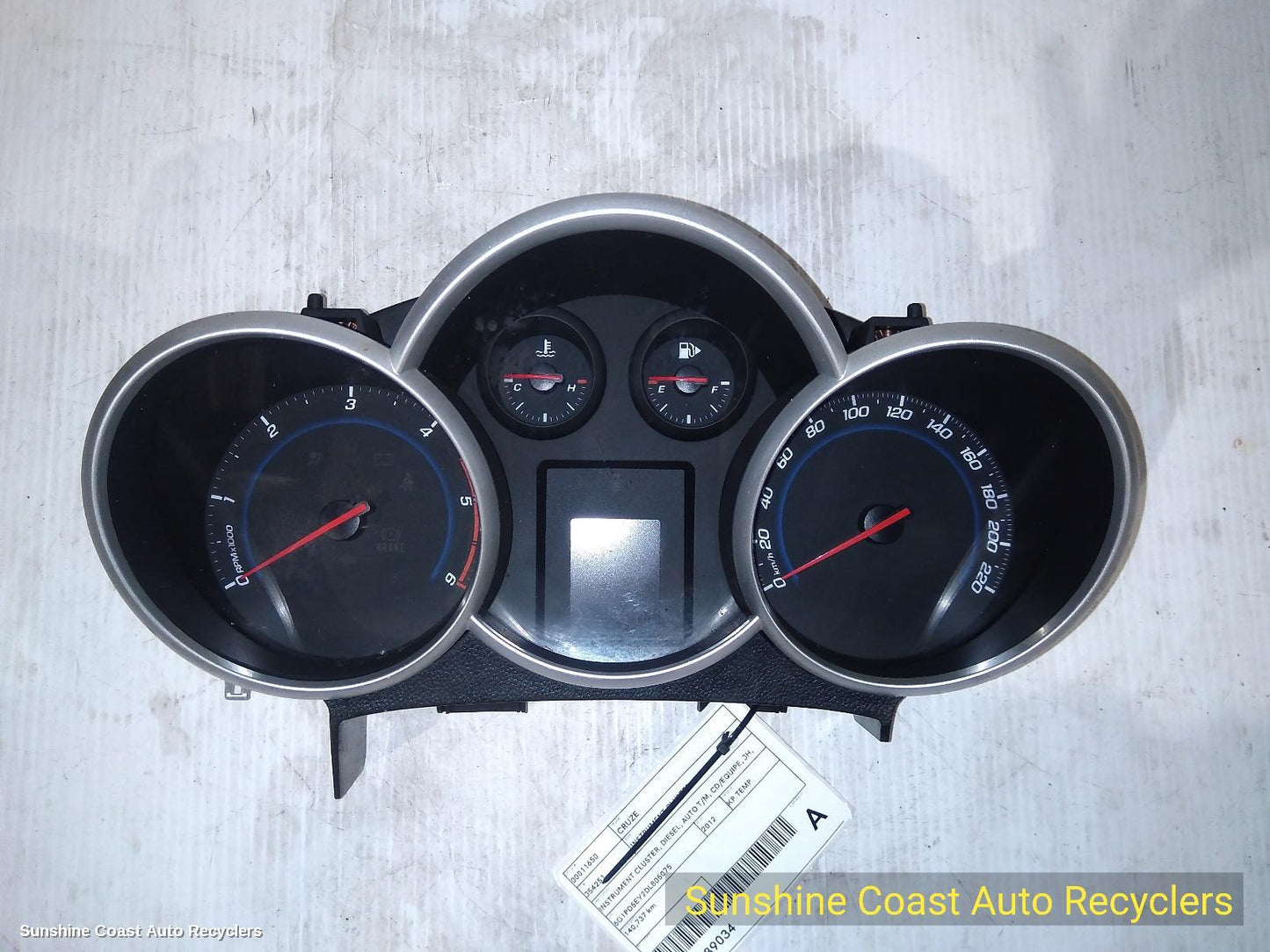 2012 Holden Cruze Instrument Cluster