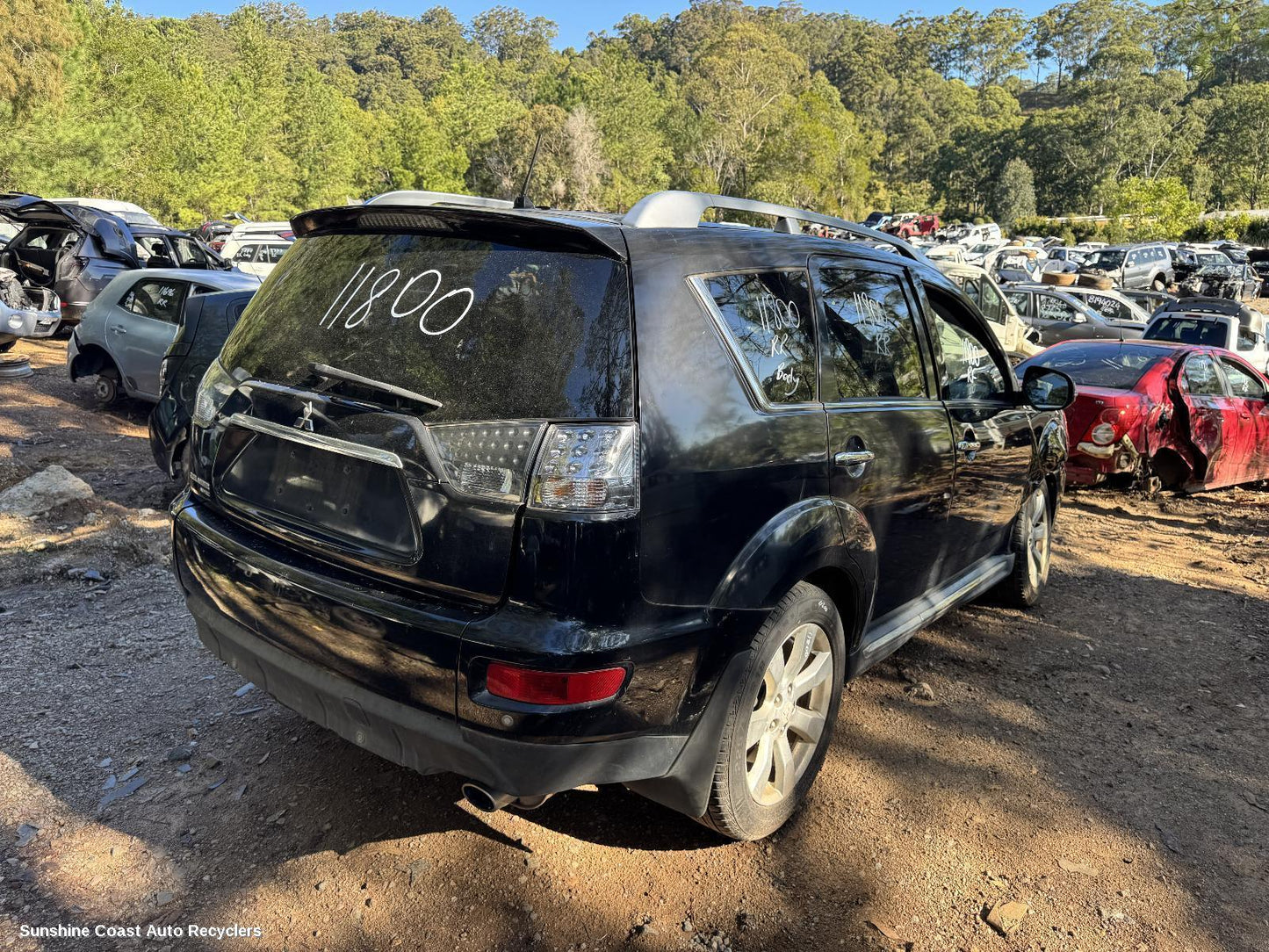 2010 Mitsubishi Outlander Rear Bumper