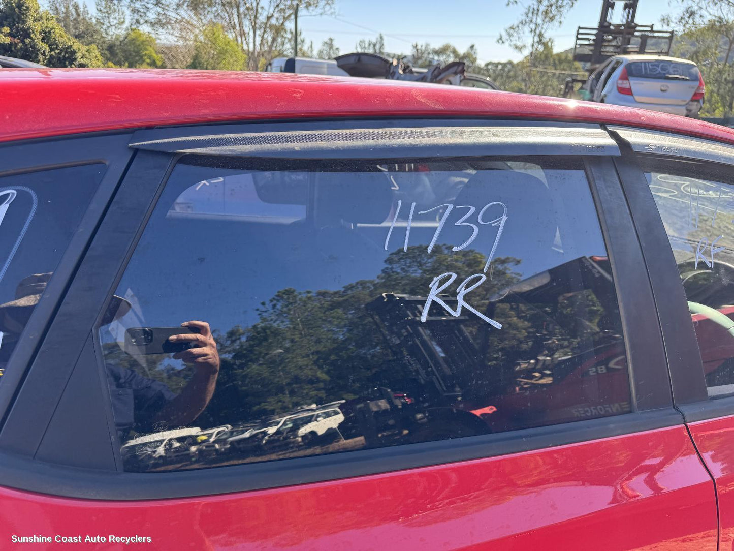 2009 Hyundai I30 Right Rear Door Window