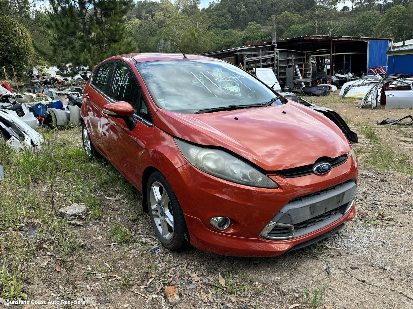 2012 Ford Fiesta Left Front 1 4 Door Glass
