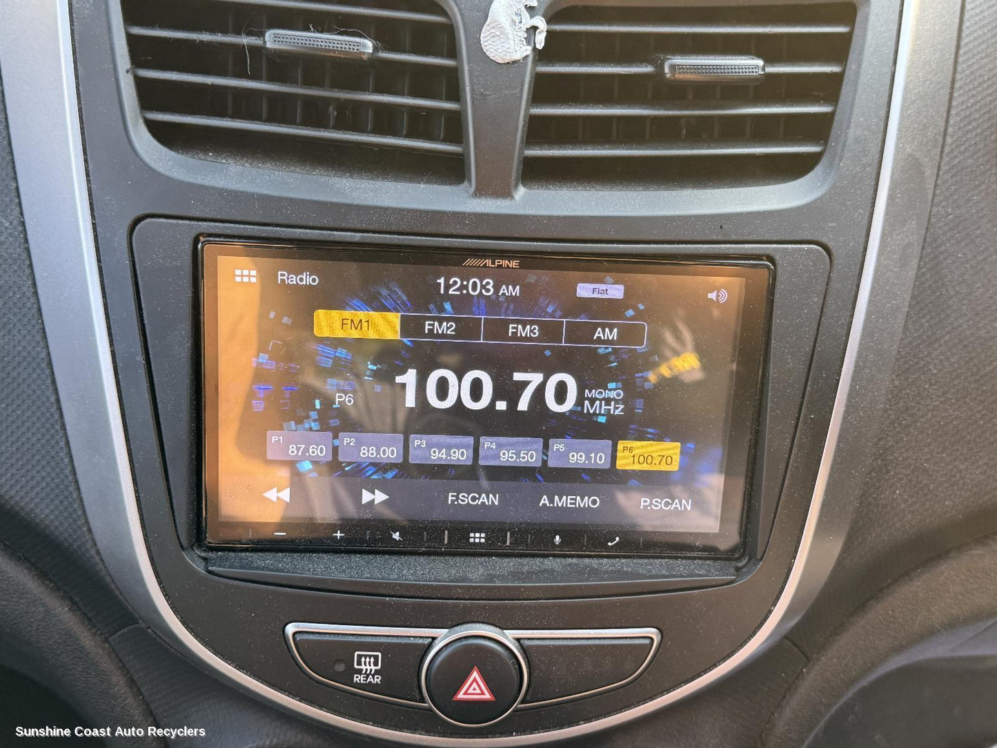 2014 Hyundai Accent Radio Cd Dvd Sat Tv