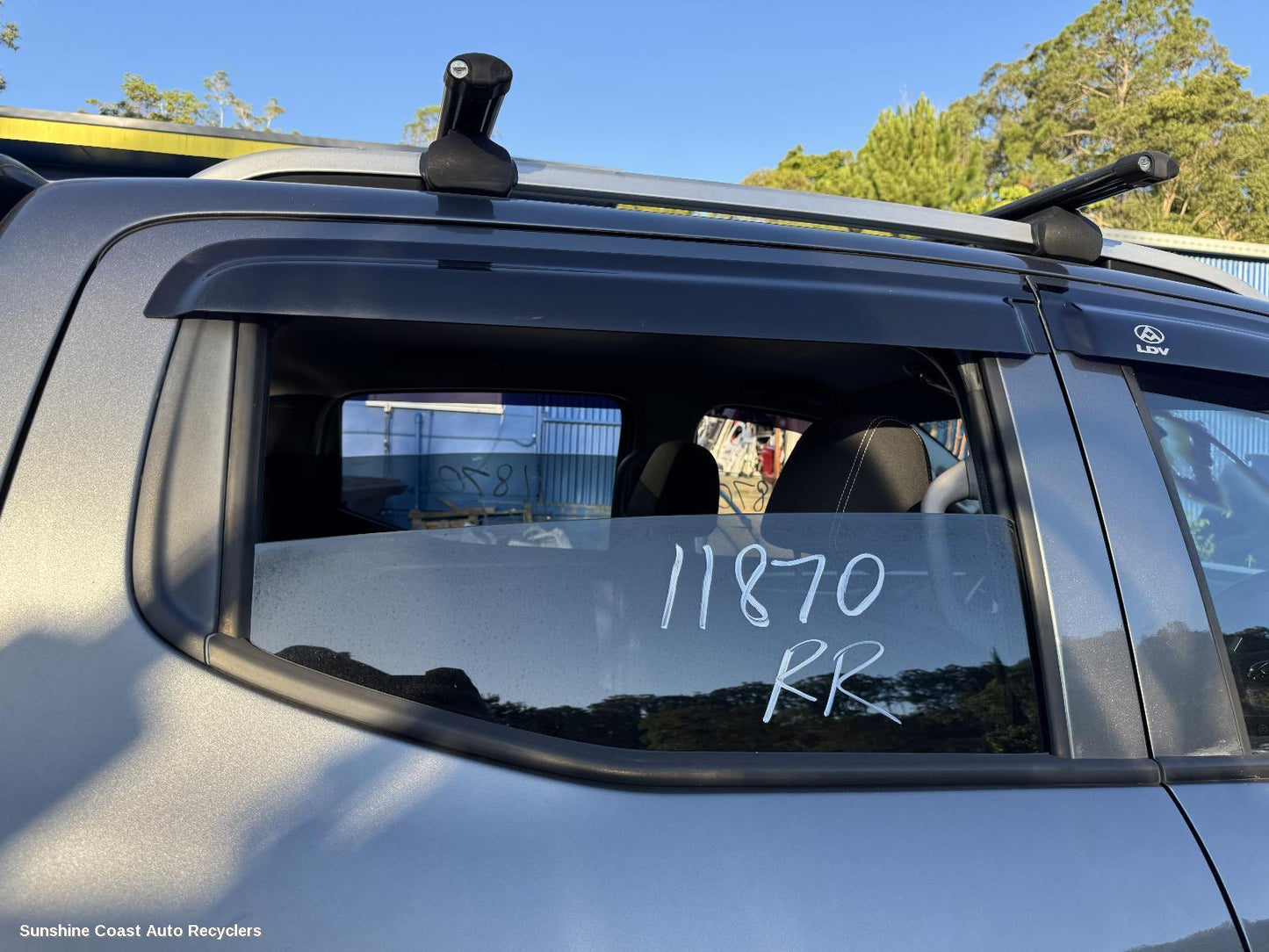 2020 Ldv T60 Right Rear Door Window