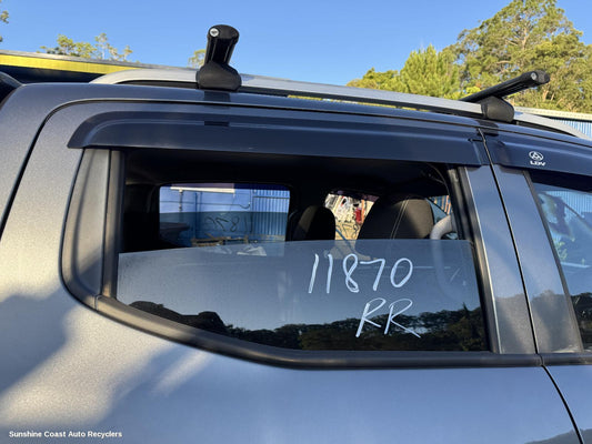2020 Ldv T60 Right Rear Door Window