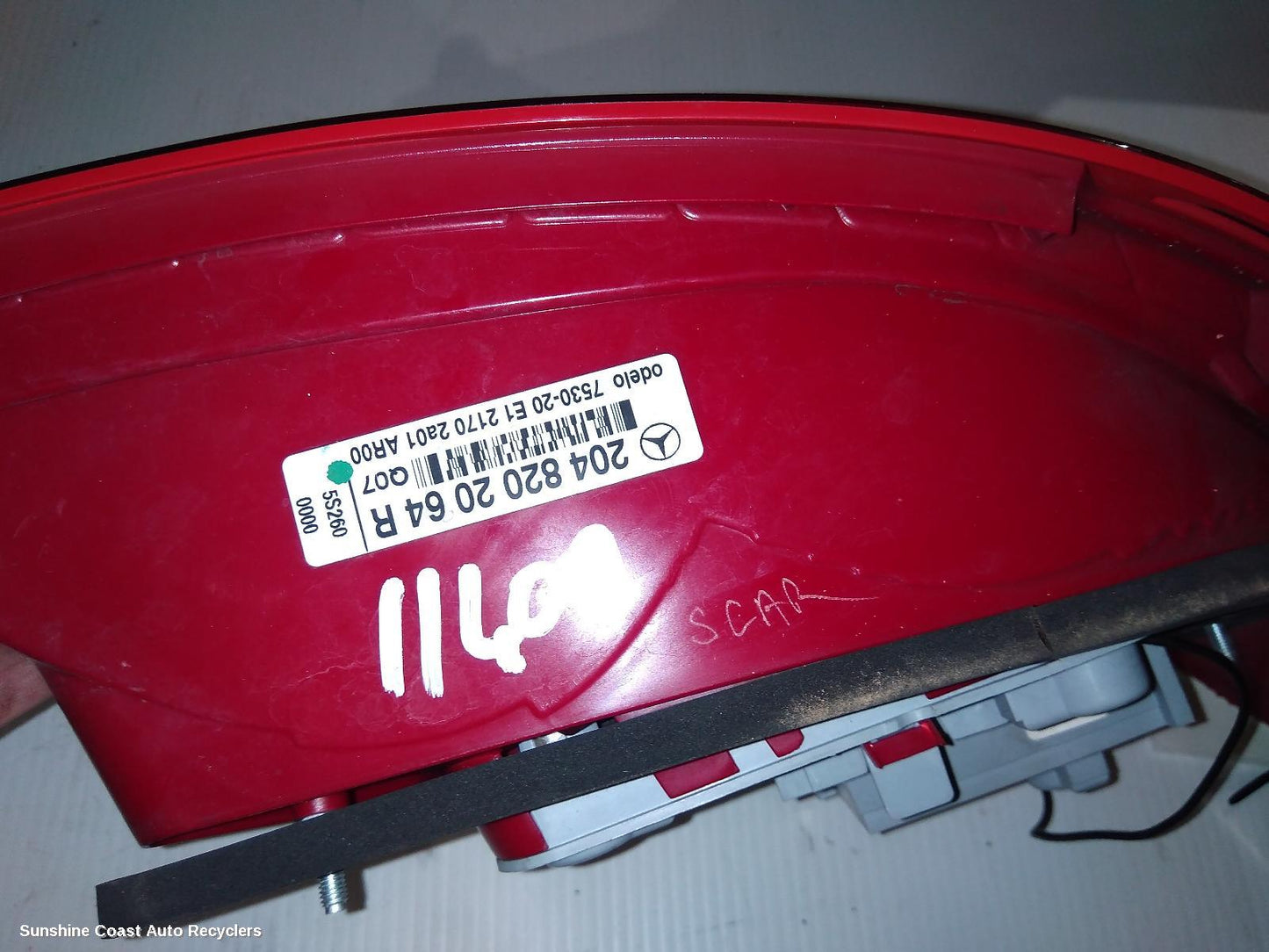 2010 Mercedes C Class Right Taillight