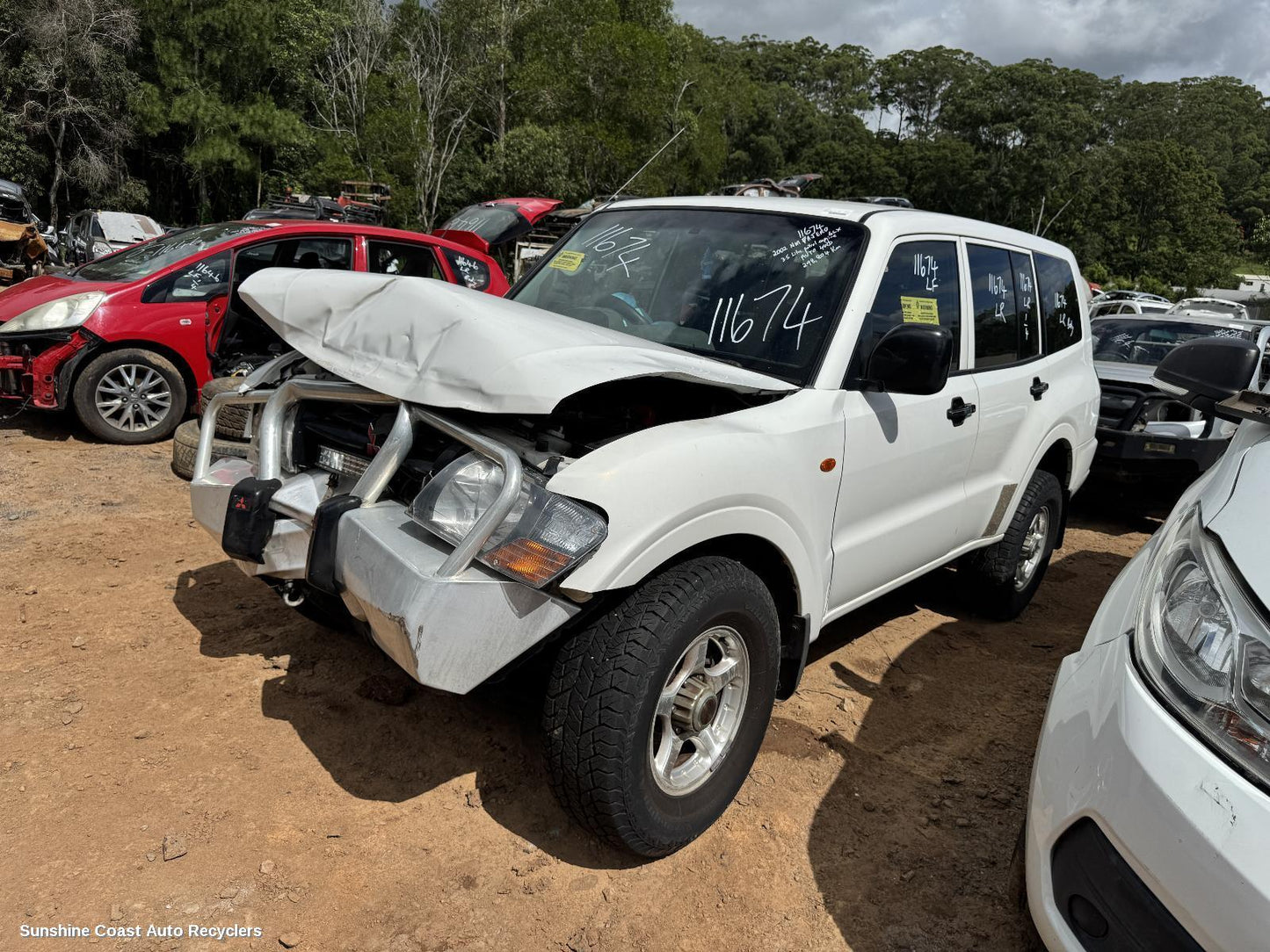 2002 Mitsubishi Pajero Left Front Door Window