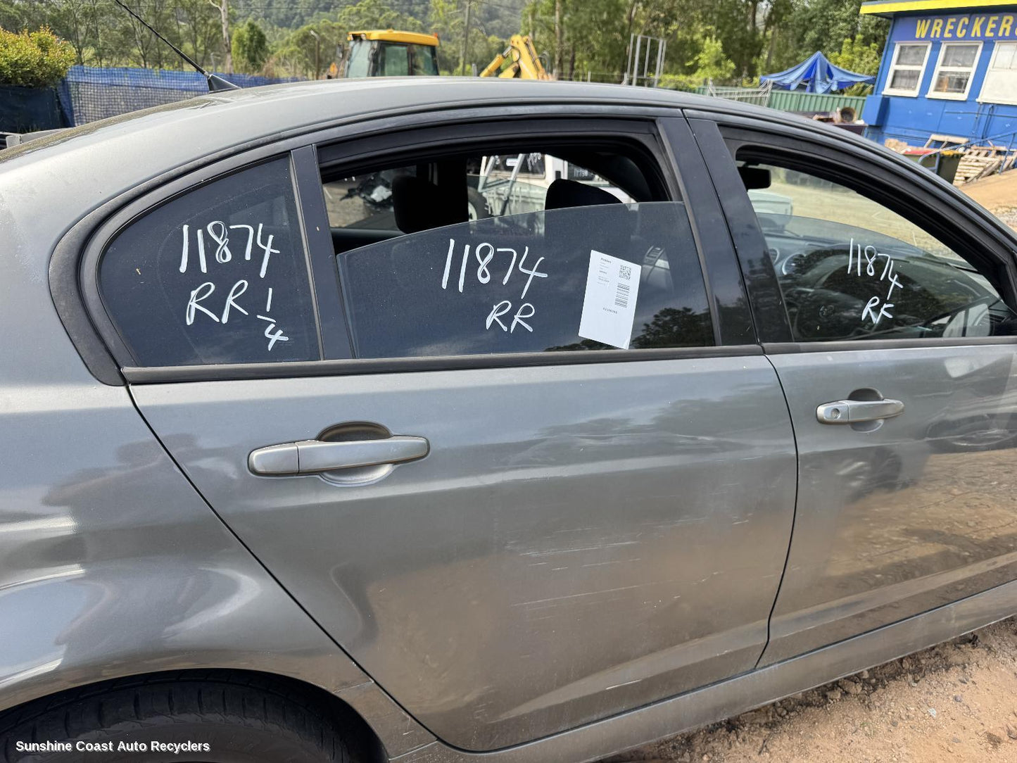 2011 Holden Commodore Right Rear Door Window
