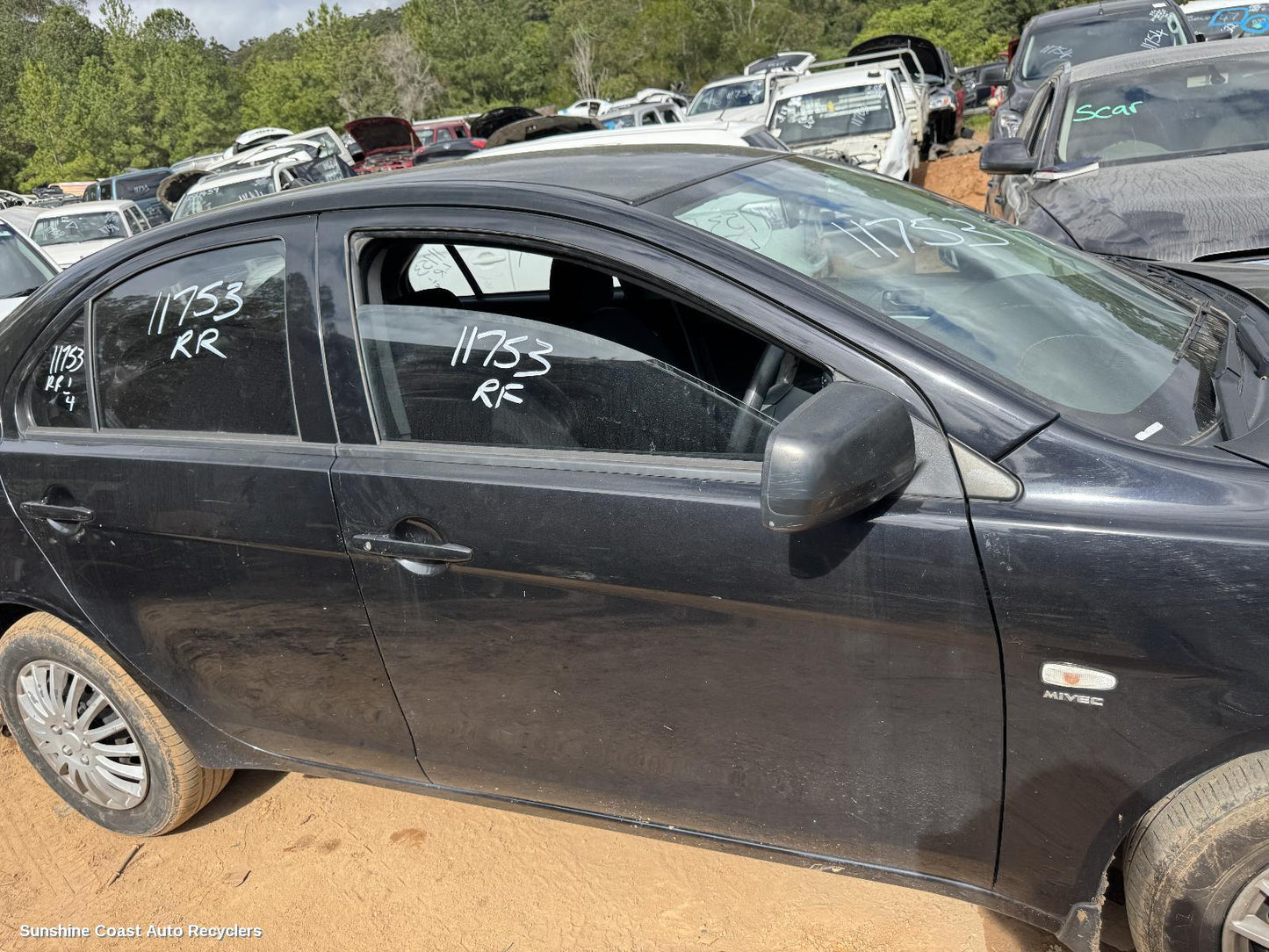 2010 Mitsubishi Lancer Right Door Mirror