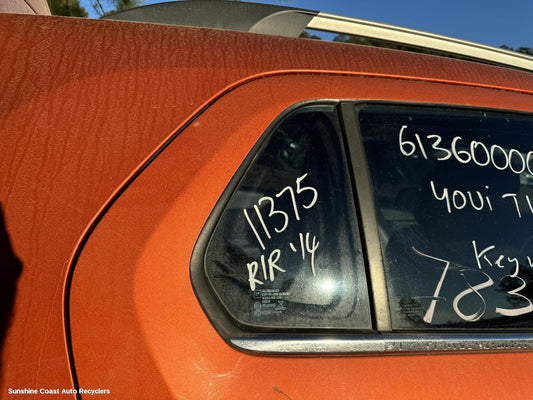 2013 Holden Trax Right Rear 1 4 Door Glass