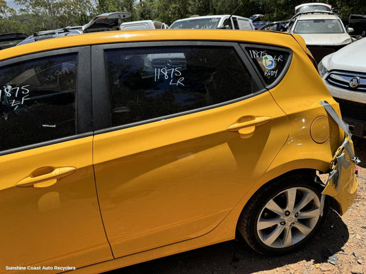 2015 Hyundai Accent Left Rear Door Window