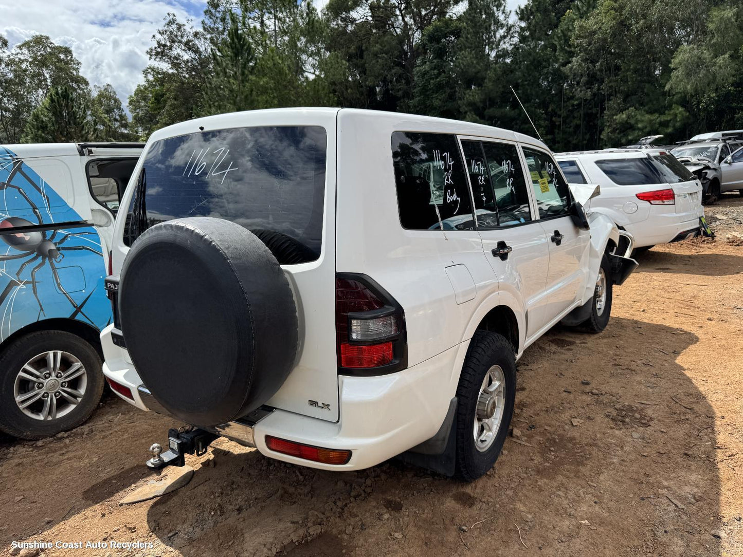 2002 Mitsubishi Pajero Left Front Door Window