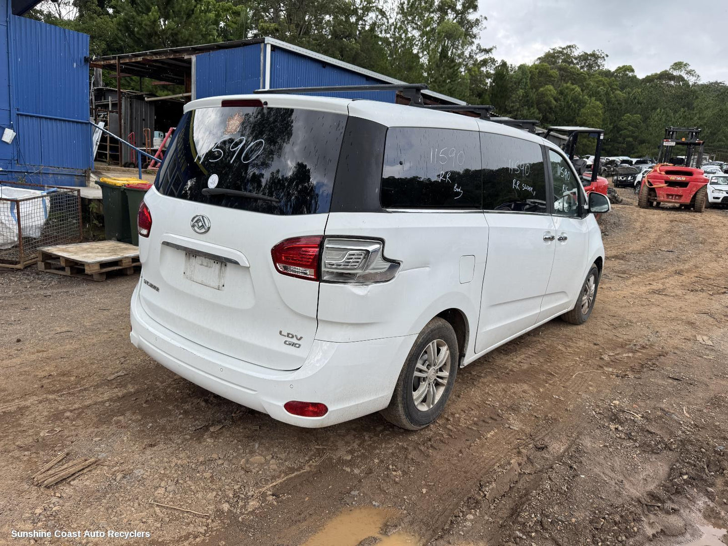 2019 Ldv G10 Right Front 1 4 Door Glass