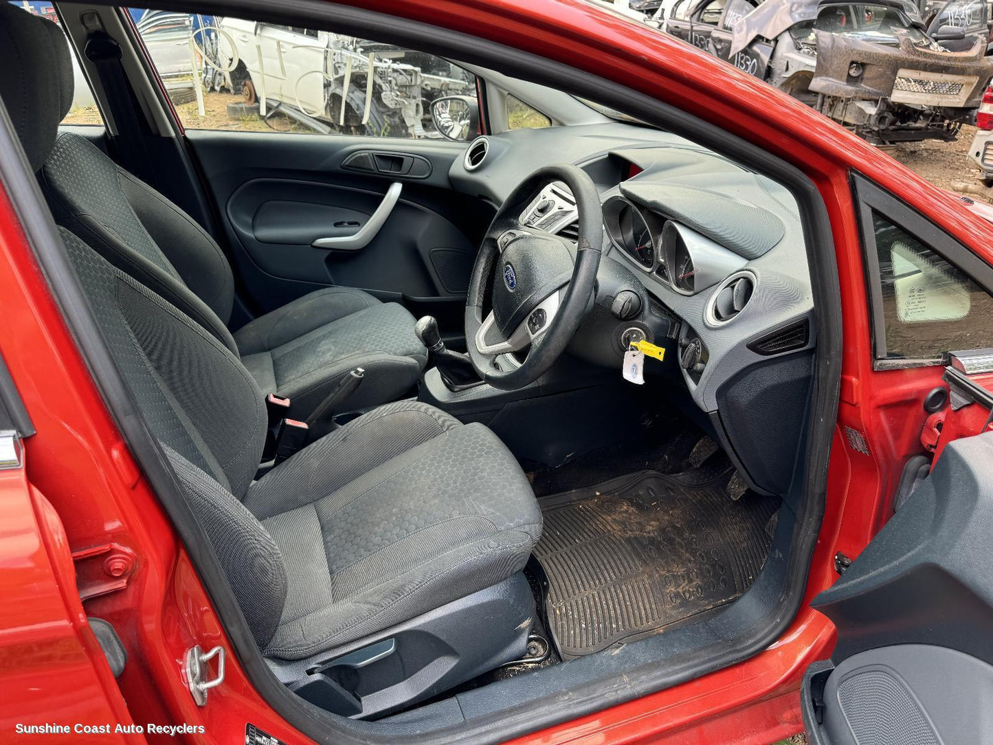 2012 Ford Fiesta Right Rear Door Sliding