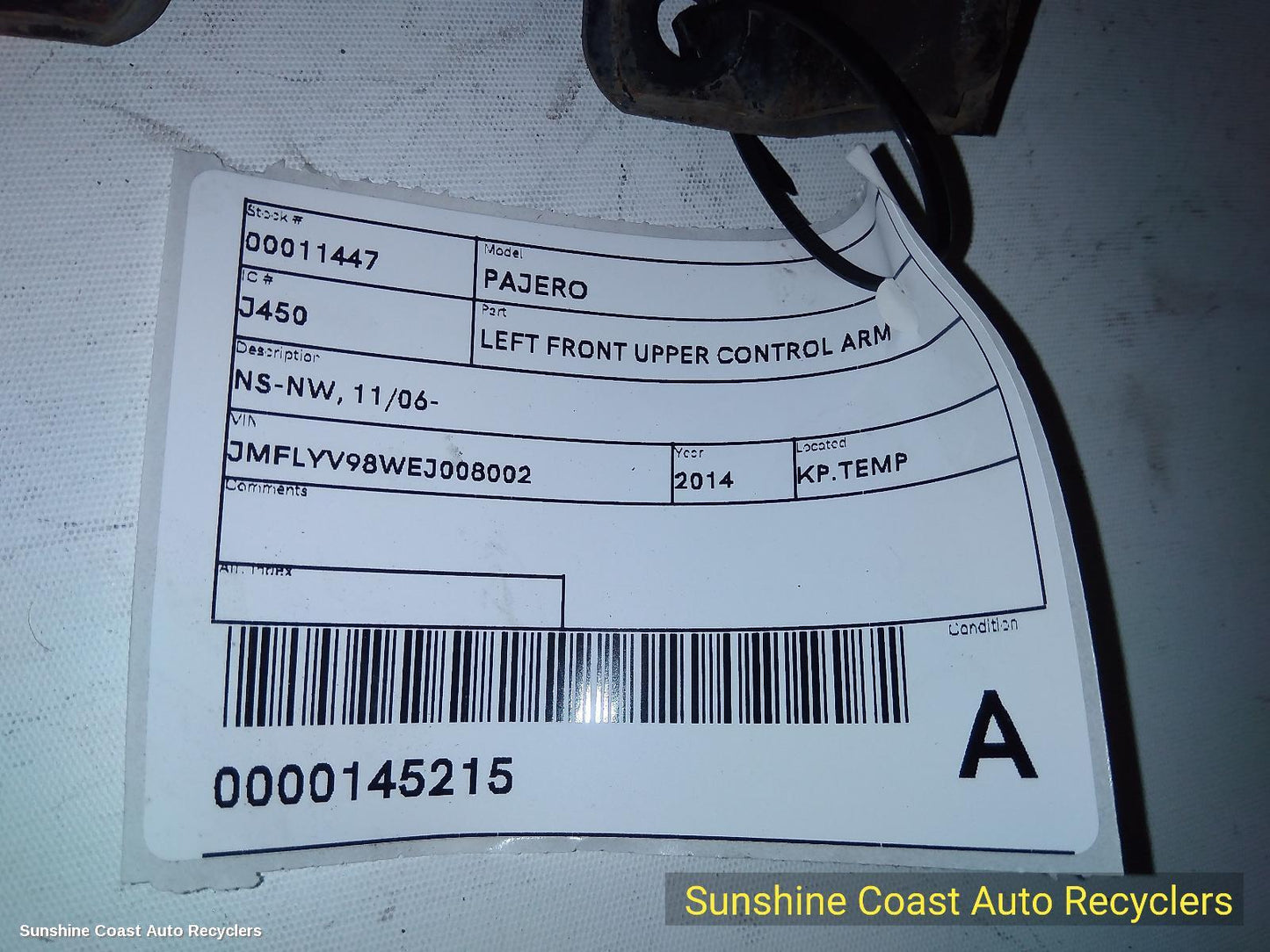 2014 Mitsubishi Pajero Left Front Upper Control Arm