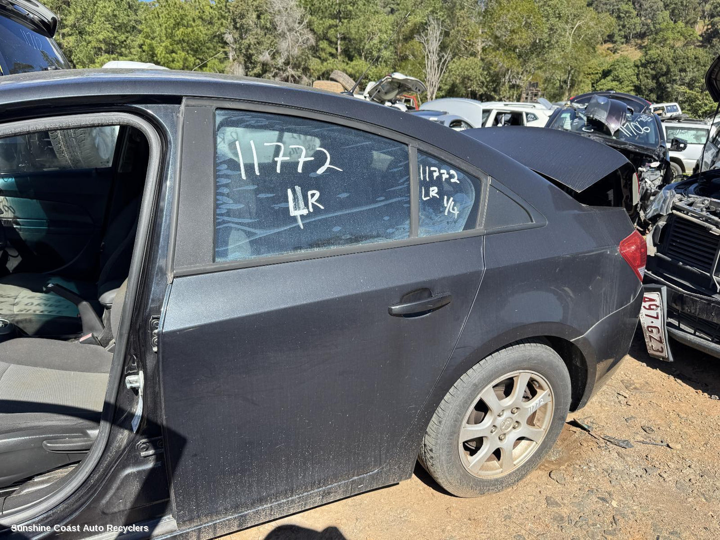 2010 Holden Cruze Left Rear Door Window