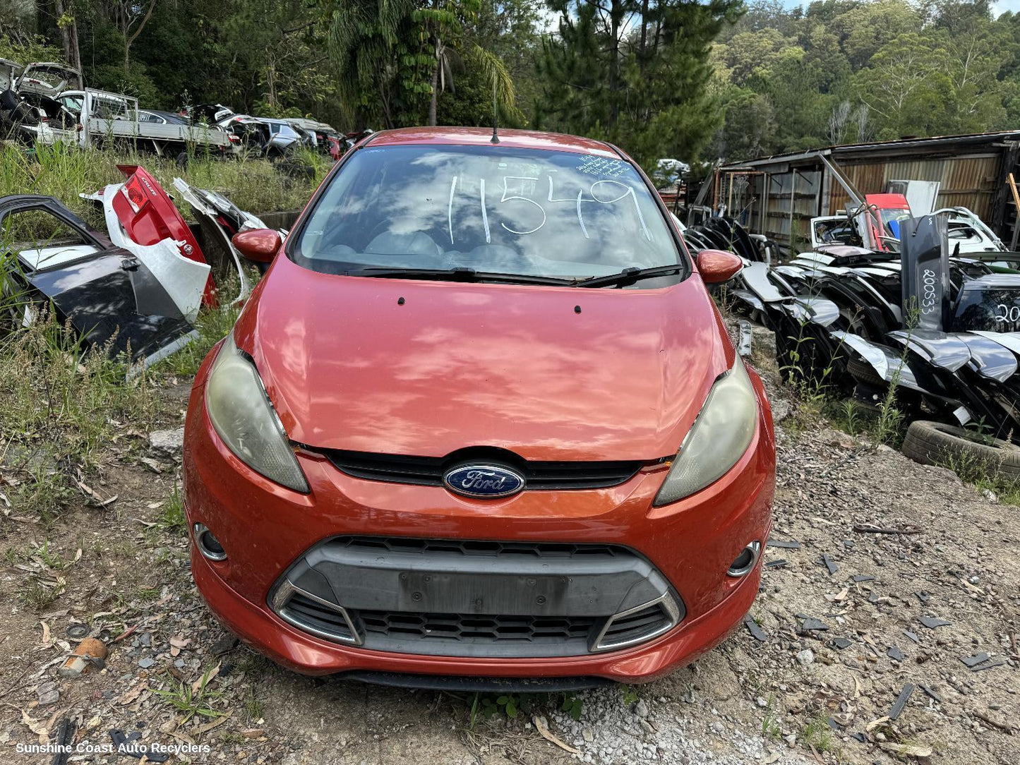 2012 Ford Fiesta Right Rear Door Sliding