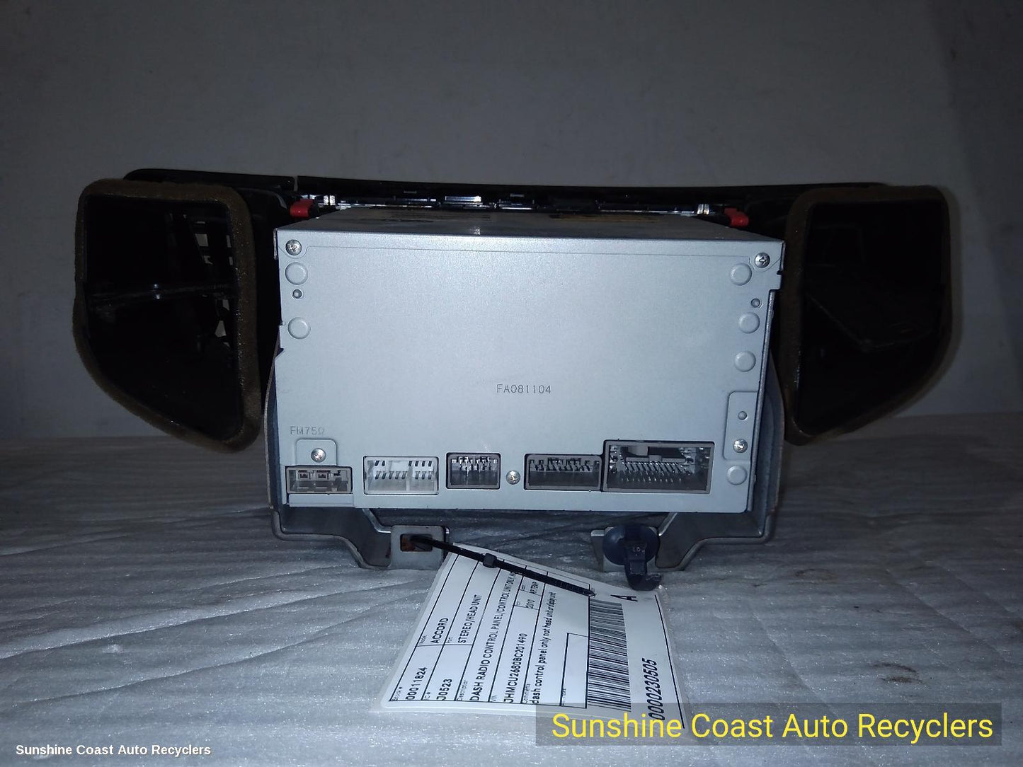 2010 Honda Accord Radio Cd Dvd Sat Tv