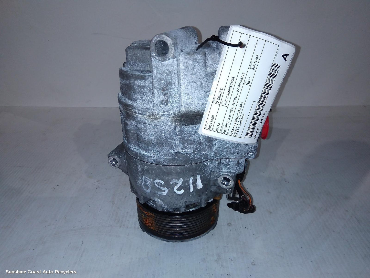 2011 Bmw 7 Series A C Compressor