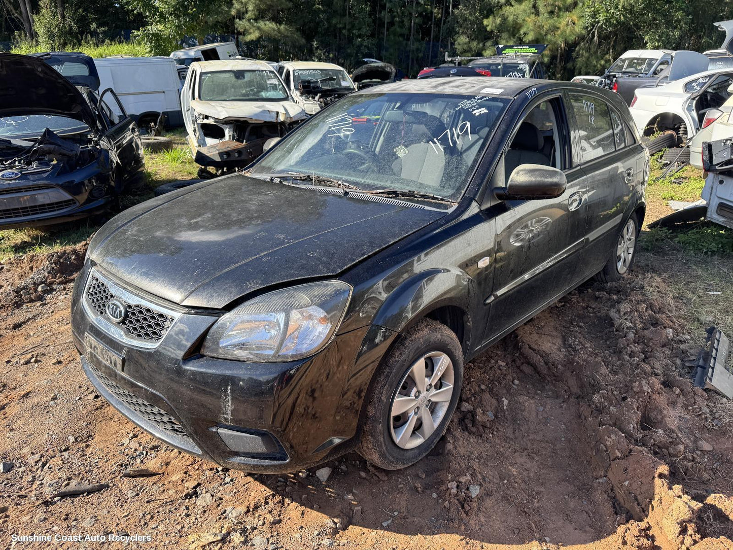 2010 Kia Rio Right Rear Wnd Reg Motor