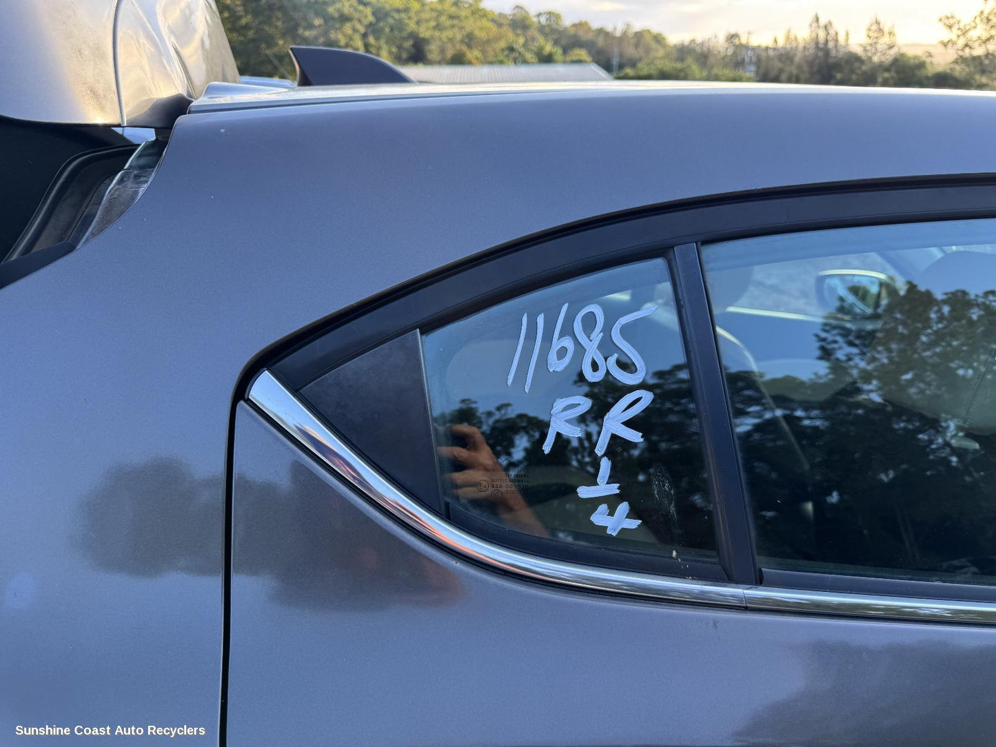 2013 Mazda 3 Right Rear 1 4 Door Glass